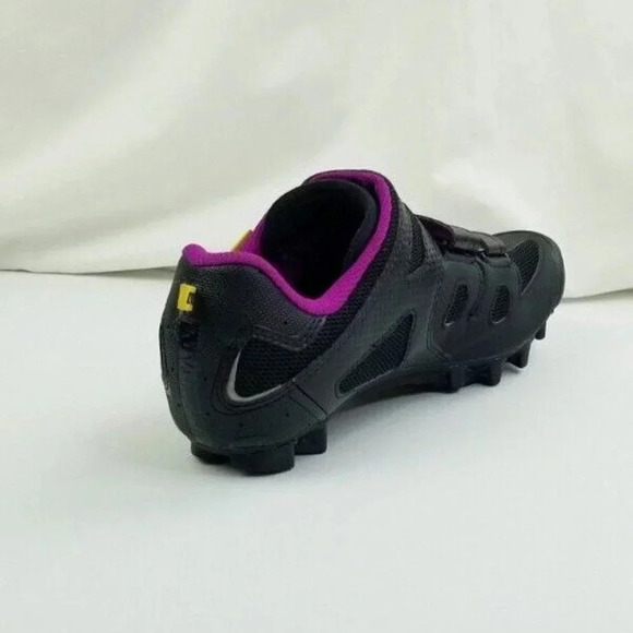 Mavic Size 8 Women's Tourmaline Cycling Road Shoes Black Purple Accent 643001 - Picture 12 of 12